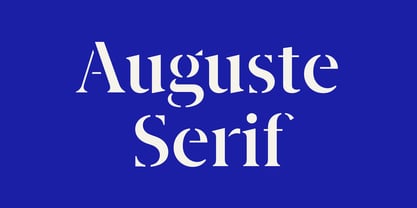 Auguste Serif Font Poster 1